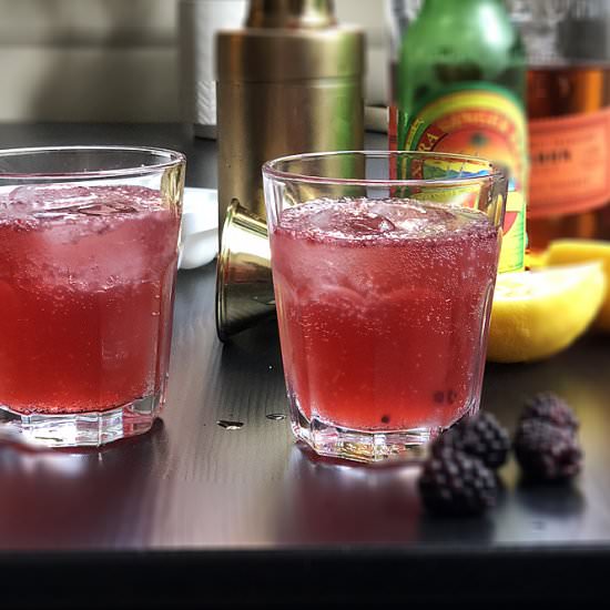 bourbon blackberry smash