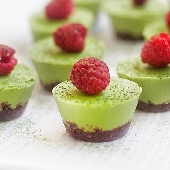 Dairy Free Matcha Cheescake