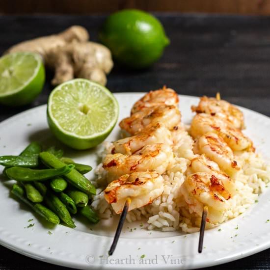 Grilled Ginger Lime Shrimp