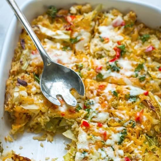 Turkey and Cabbage Casserole