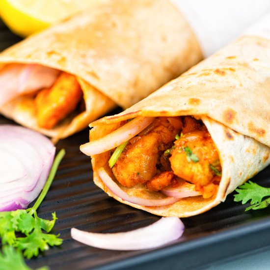 Indian Chicken Kathi Roll