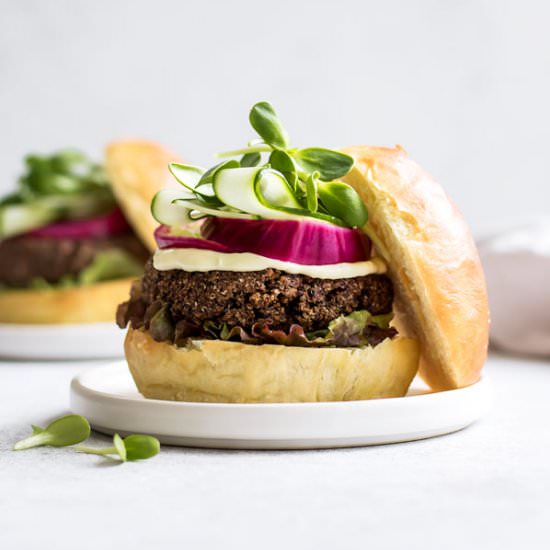 black bean quinoa burgers