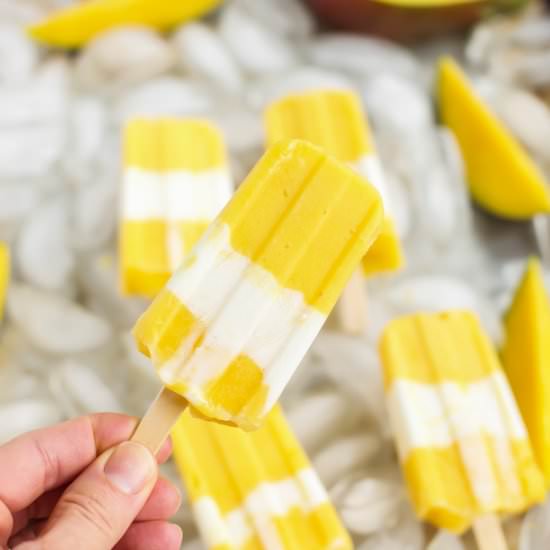 Mango Yogurt Popsicles