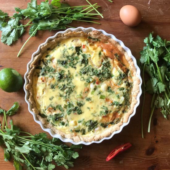 Prawn and Crab Tart with Chili