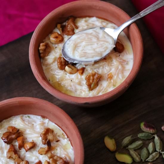 Semiya Payasam or Vermicelli Kheer