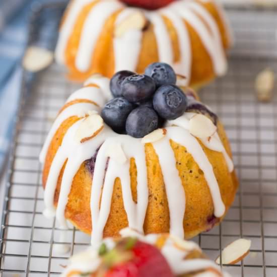 Lemon Poppy Seed Almond Bundt Cake