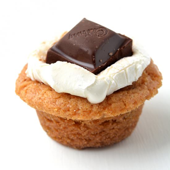 Smores cookie cups