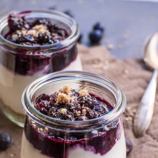 No Bake Blueberry Cheesecake