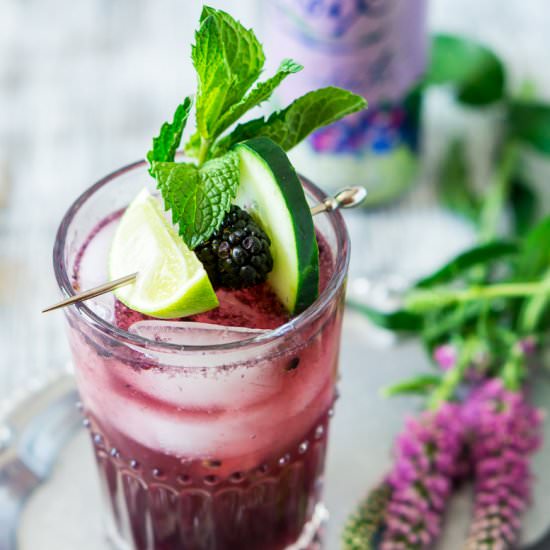 Blackberry-Cucumber-Vanilla Spritz