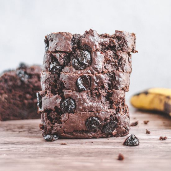 Chocolate Cherry Banana Bread