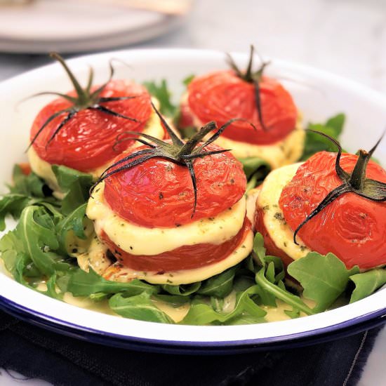 Baked Mozzarella Tomatoes