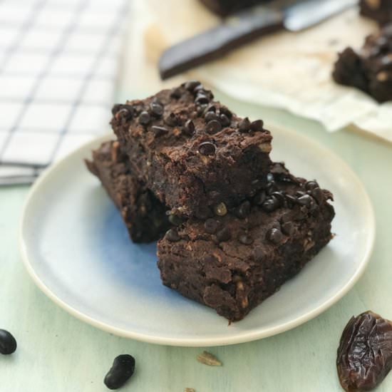 High Protein Black Bean Brownies