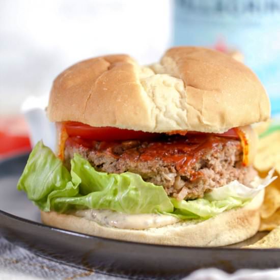 Grilled Meatloaf Burger