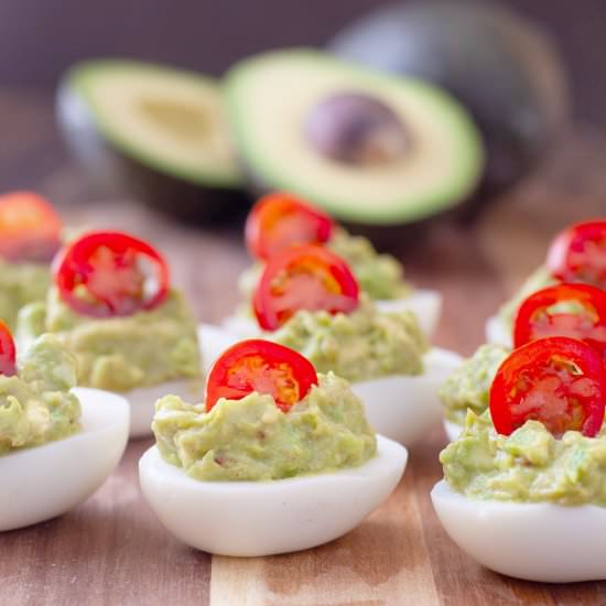 Guacamole Deviled Eggs