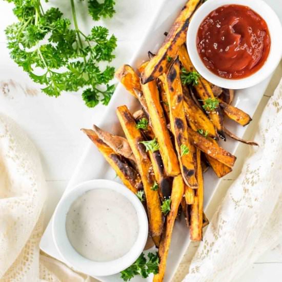 Oven baked sweet potato fries