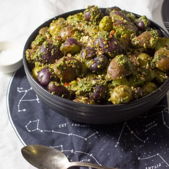 Sorrel & new potato salad