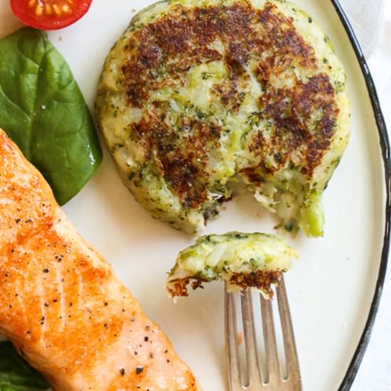 Potato and Broccoli Cakes