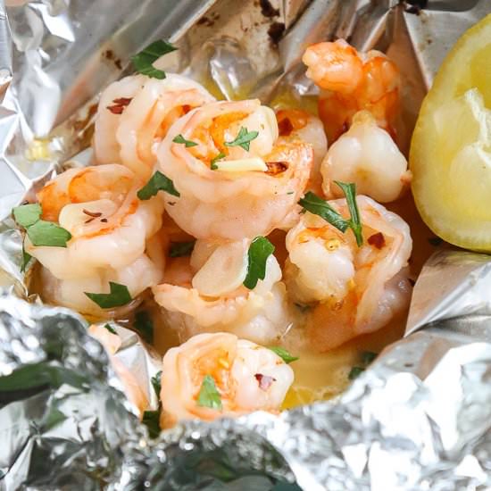 Shrimp Scampi Foil Packets