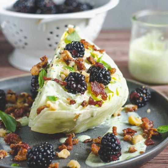 Wedge Salad with Candied Bacon