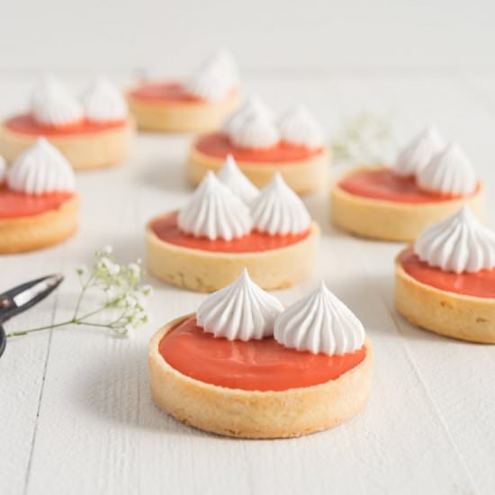 Blood Orange Meringue Tarts
