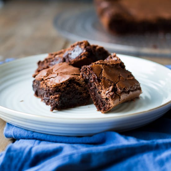 Classic Dark Chocolate Brownies