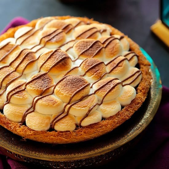 S’mores Kunafa Pie