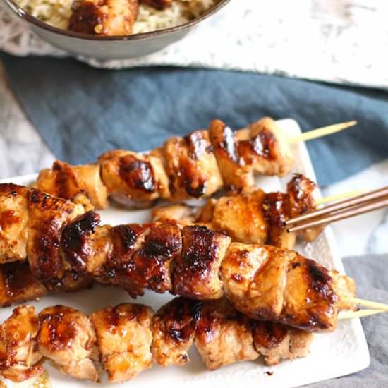 Asian Chicken Skewers