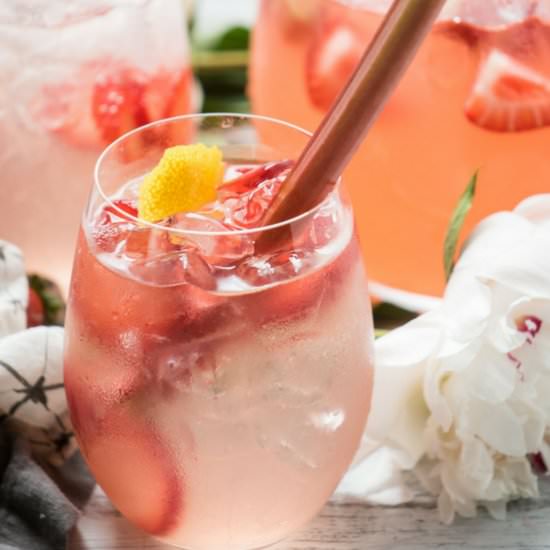Strawberry Rhubarb Sangria