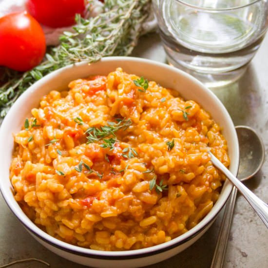 Caramelized Onion & Tomato Risotto