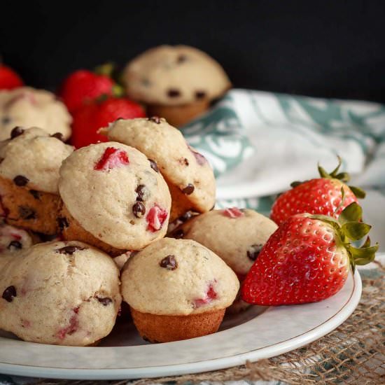 Strawberry Chocolate Chip Muffins