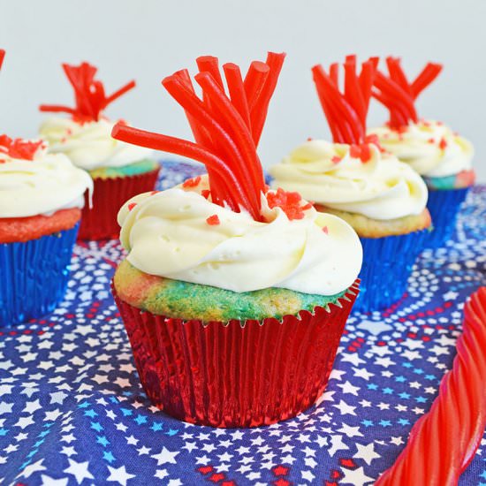 FIREWORKS CUPCAKES