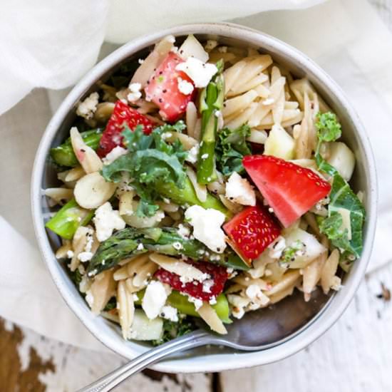 Strawberry Feta Orzo Salad