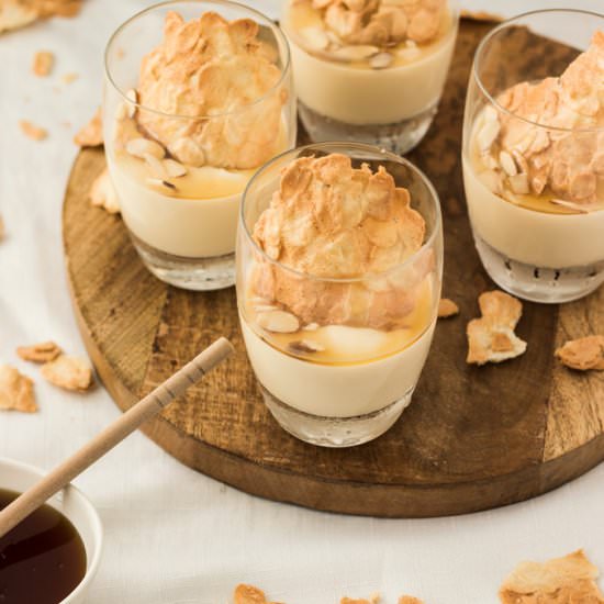 Almond and Honey Pannacotta