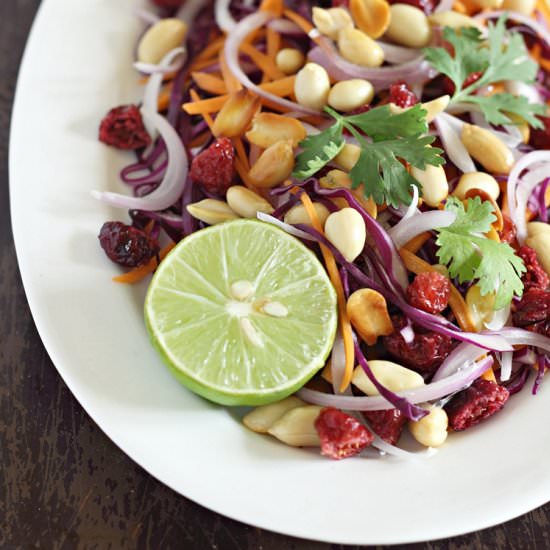 Red Cabbage Carrot Slaw