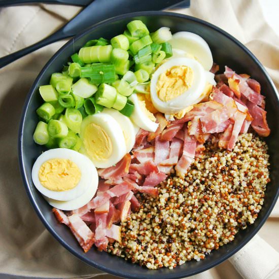 Bacon and Egg Quinoa Salad