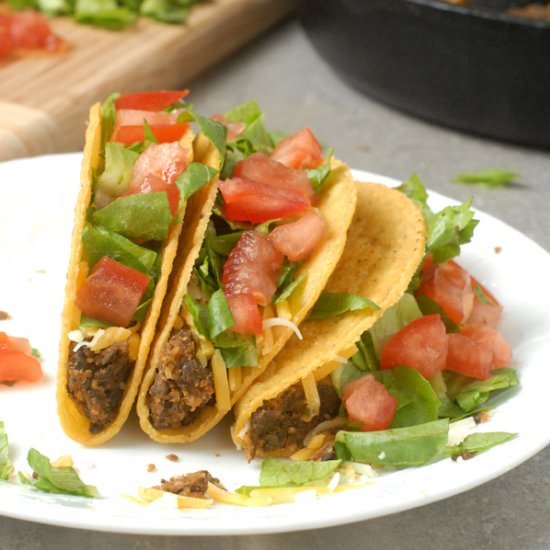 Mushroom Lentil Taco Crumbles