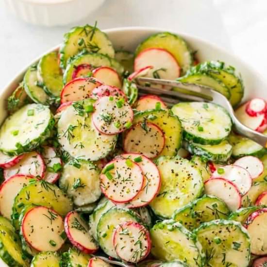 Creamy Cucumber Salad