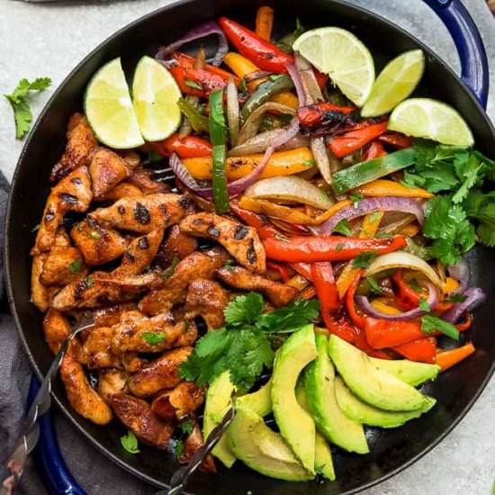 Low Carb Chicken Fajitas