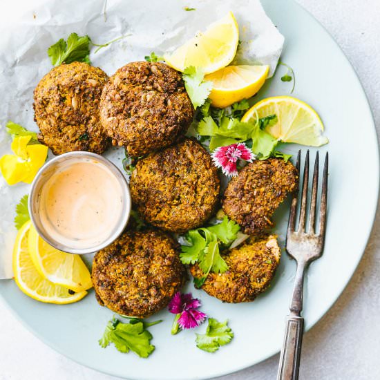 Cilantro Ranch Cauliflower Patties
