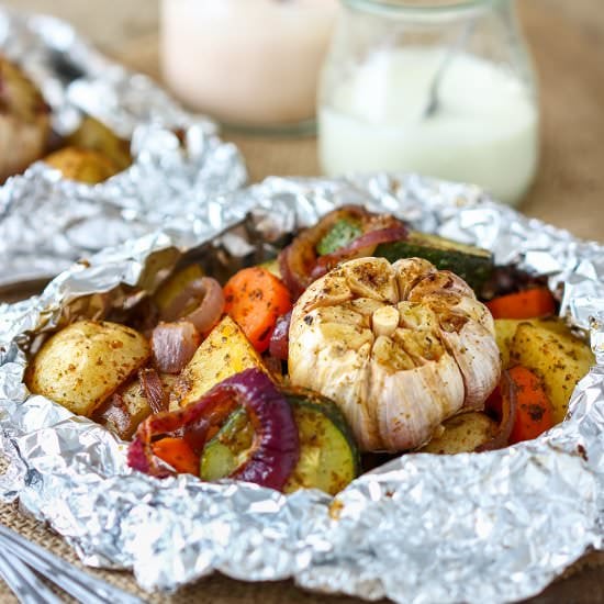 vegetable foil packets