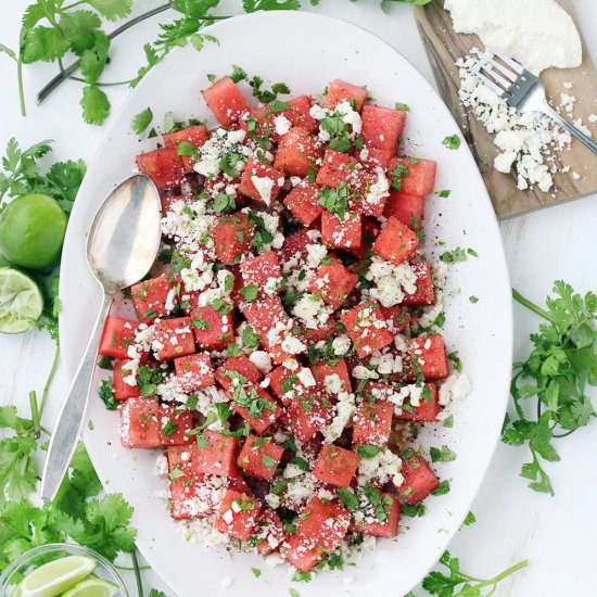 Watermelon Salad with Queso Fresco