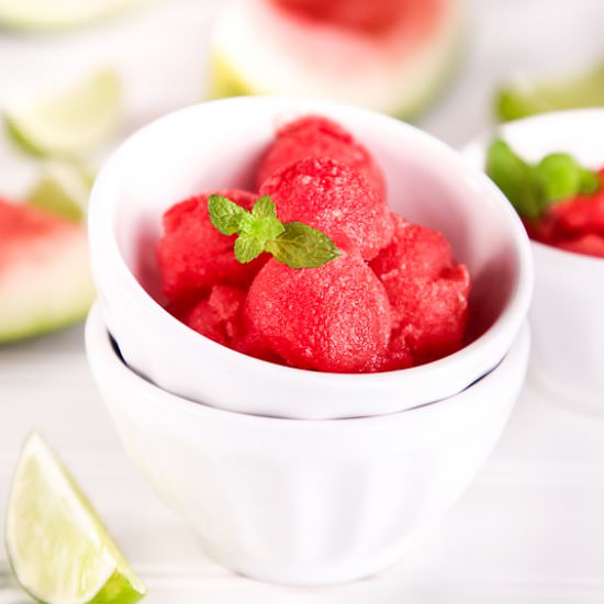 Lime Watermelon Sorbet