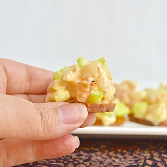 Shrimp Salad Sweet Potato Bites