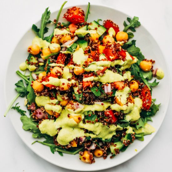 Vegan Quinoa Tabbouleh Summer Salad