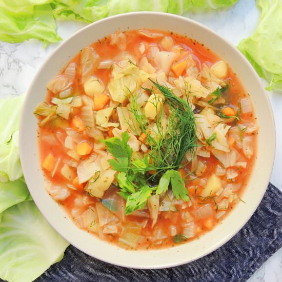 Spicy Young Cabbage Soup