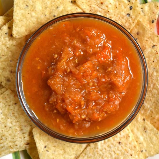 Easy Peach Salsa