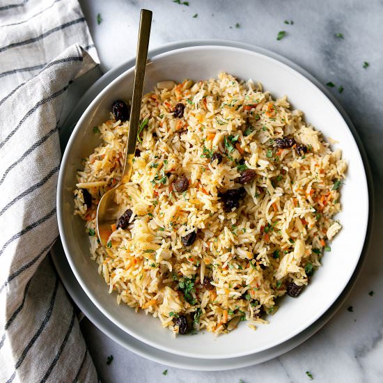 Smoked Rice with Raisins