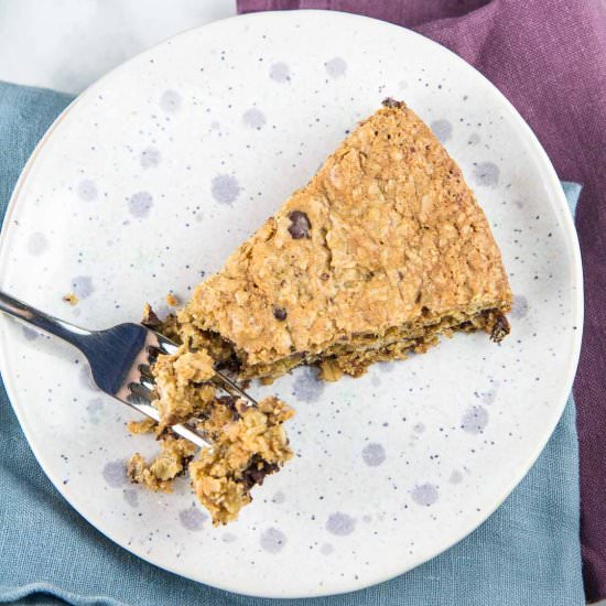 Giant Oatmeal Chocolate Chip Cookie