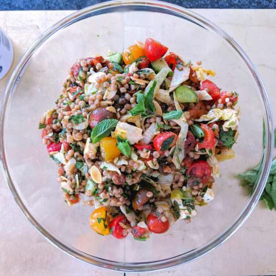 Giant couscous salad
