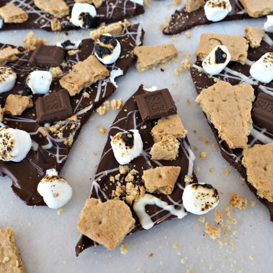 S’mores Chocolate Bark